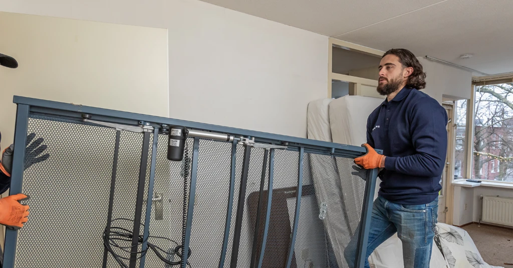 Een zorgkamer ontruiming